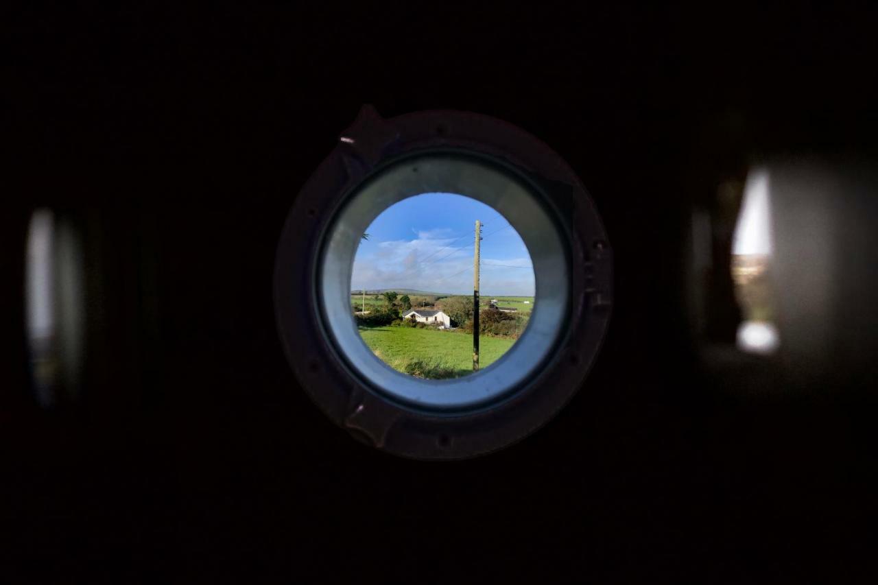 Scandi Cabin On A Hill, With Stunning Panoramic Views Ludgvan Bagian luar foto